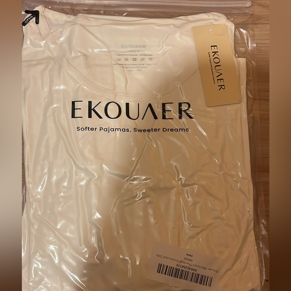 Thermal EKOUAER Soft Pajamas in Cream